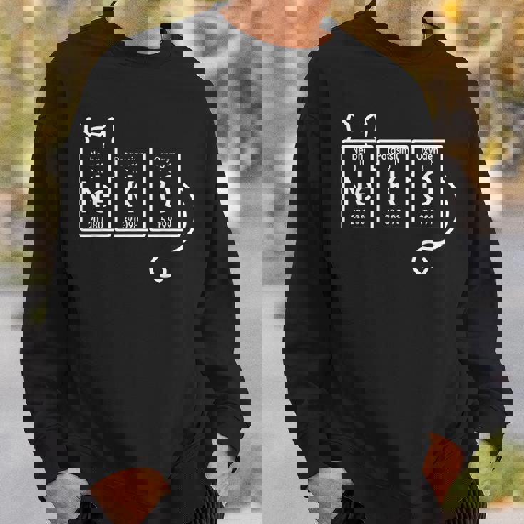 化学的に認められた猫愛 猫好き ねこ好き ネコ好き ハートビート猫 猫の飼い主 心電図 おもしろ 可愛い ねこ ネコ 猫 スウェットシャツ 彼への贈り物