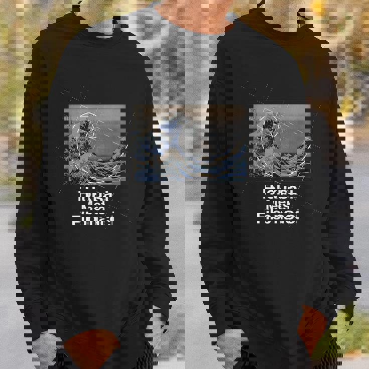 北斎とフィボナッチの黄金比 スウェットシャツ 彼への贈り物