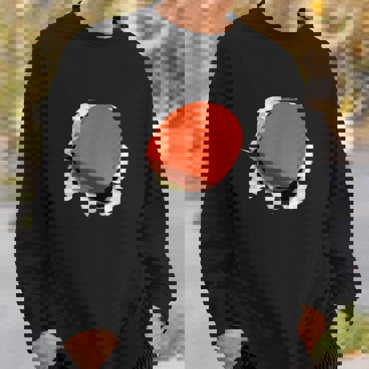 卓球 ラケット 面白いtシャツ ピンポン おもしろ 服 ネタ メンズ 卓球部 おもしろグッズ 大人 子供 スウェットシャツ 彼への贈り物