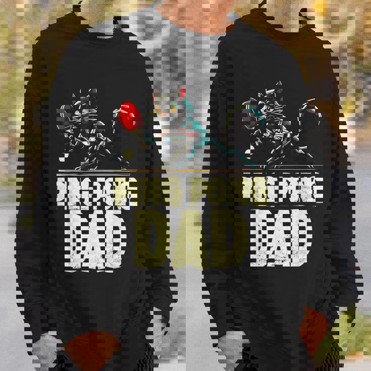 卓球 黒猫パパピンポン 黒猫ピンポン スウェットシャツ 彼への贈り物