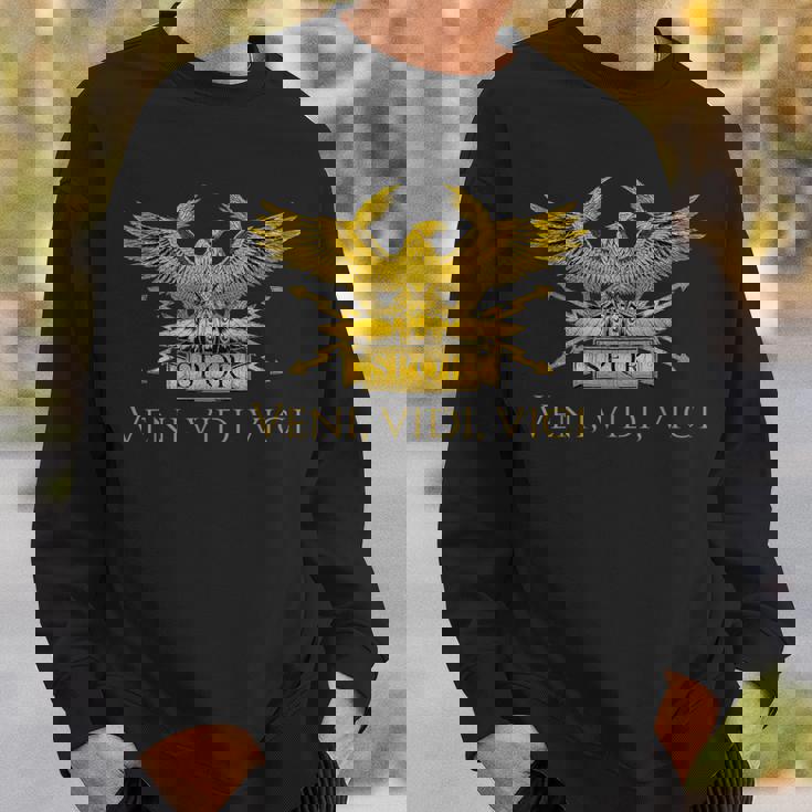 古代ローマ軍団 イーグル ジュリアス・シーザー ヴェニ・ヴィディ・ヴィチ スウェットシャツ 彼への贈り物