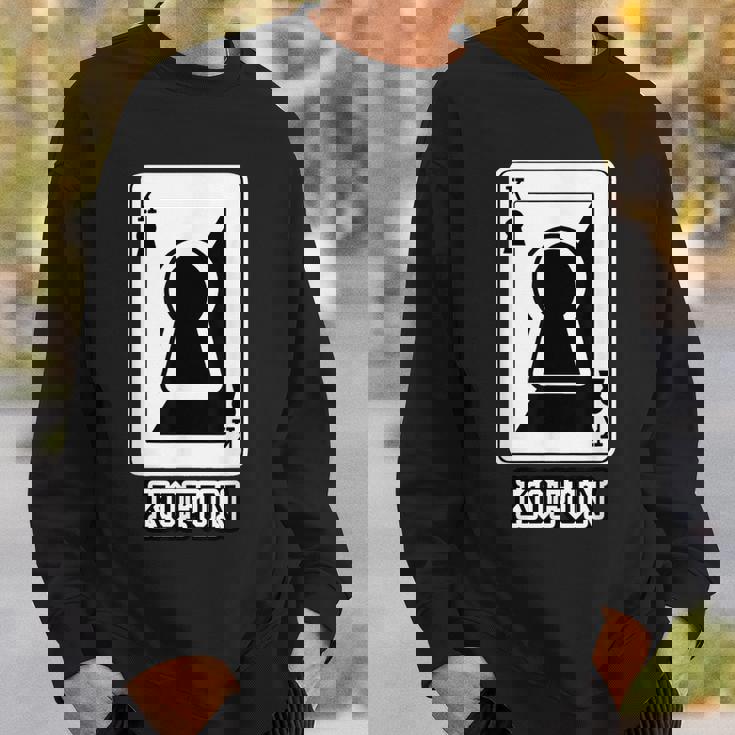 古墳《トランプのキング》パロディ【変なデザイン屋さん】歴史 かわいい イラスト 面白い おしゃれ スウェットシャツ 彼への贈り物