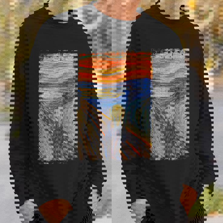 叫びの画家 ムンクの名画 スウェットシャツ 彼への贈り物