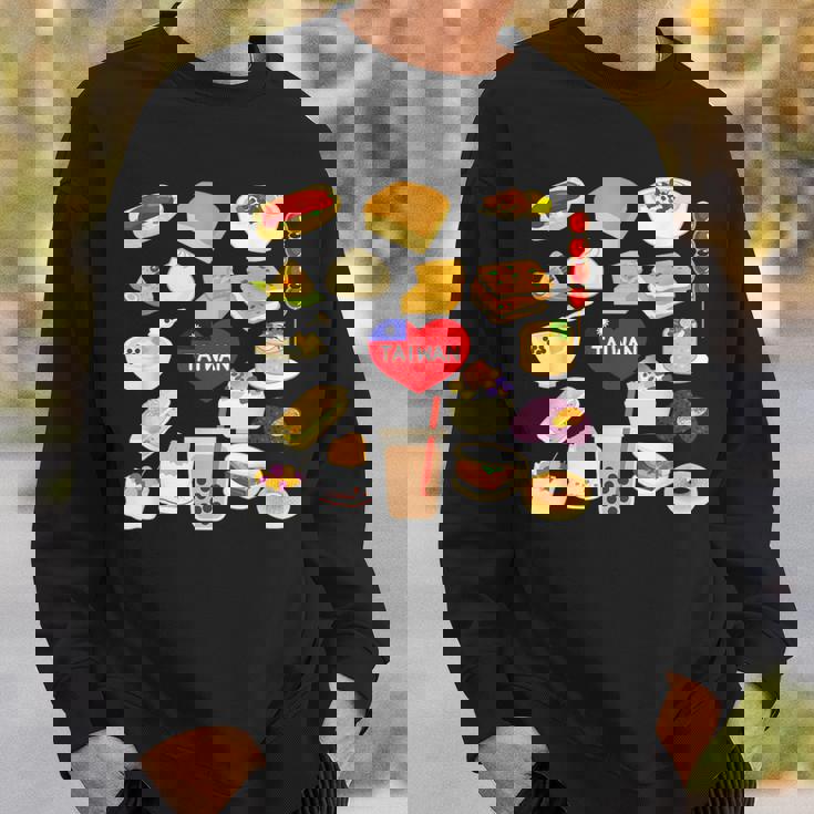 台湾の味 グルメ 国旗 ローカルフード スウェットシャツ 彼への贈り物