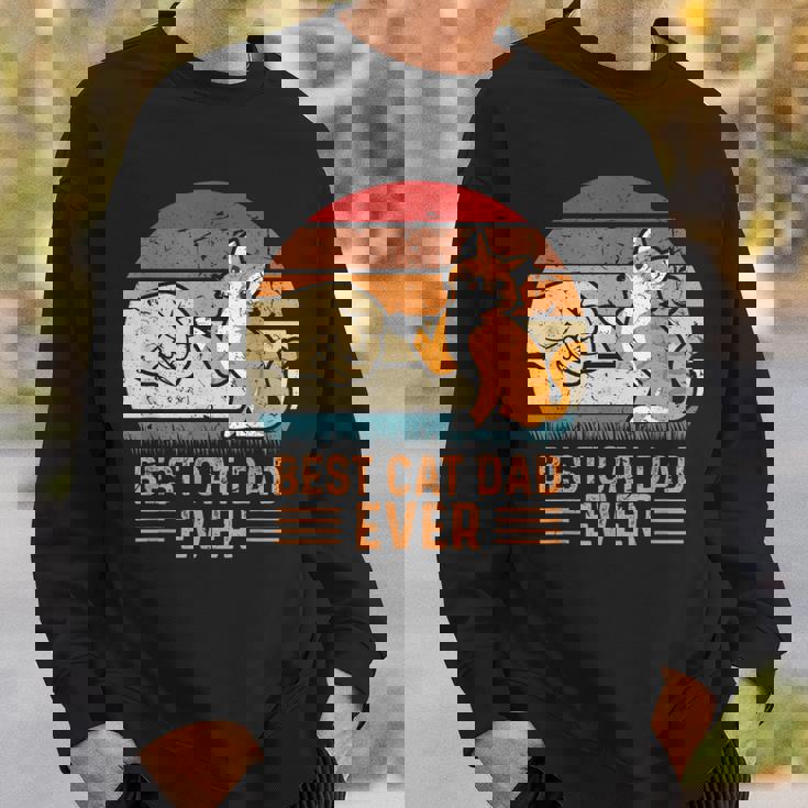 史上最高の猫のお父さん スウェットシャツ 彼への贈り物