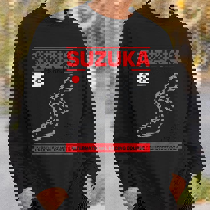 名サーキット概要 鈴鹿トラックレースファンカーレース スウェットシャツ 彼への贈り物