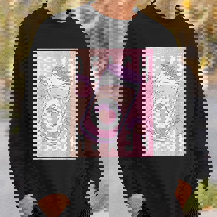 和桃アルコールソフトドリンク 桃 スウェットシャツ 彼への贈り物