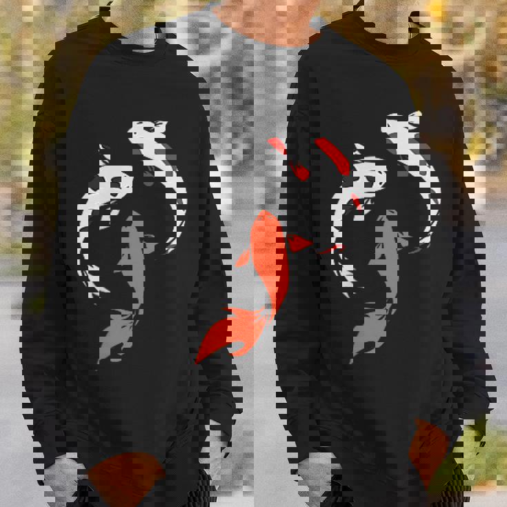 国産鯉 庭 池 魚 スウェットシャツ 彼への贈り物