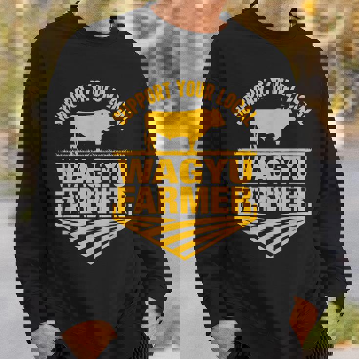 地元和牛農家を応援 牛和牛牧場。 スウェットシャツ 彼への贈り物