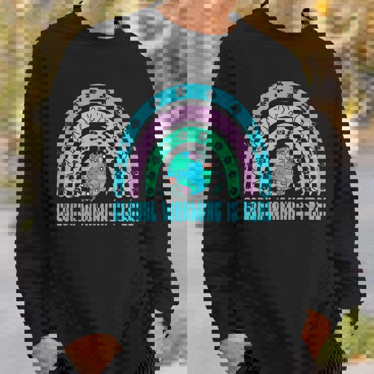 地球温暖化は本当の木の生態系と森の生態系 スウェットシャツ 彼への贈り物