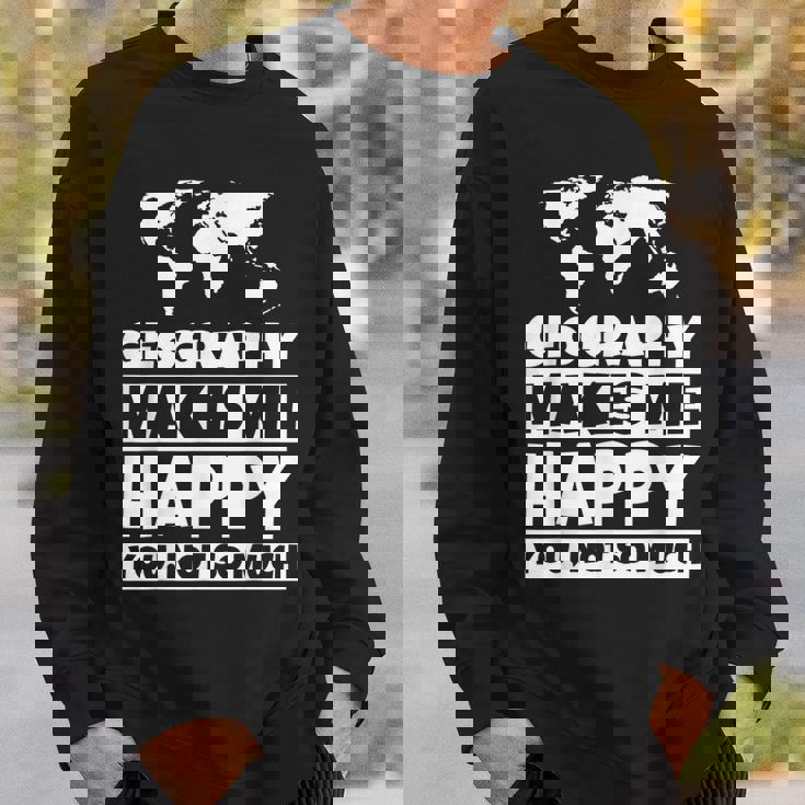 地理の先生への贈り物-面白い地理の恋人のユーモア スウェットシャツ 彼への贈り物