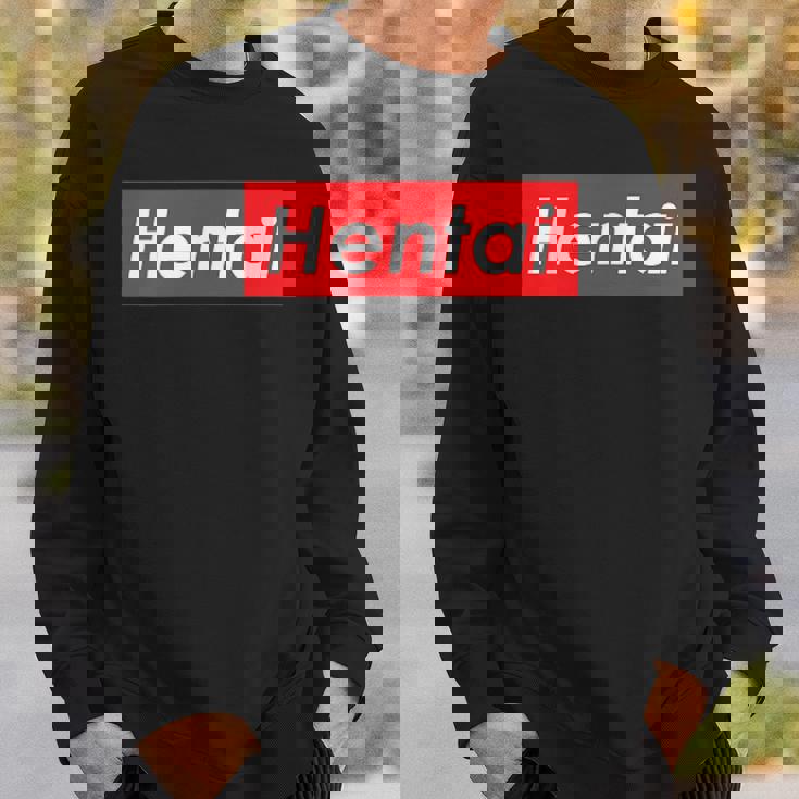 変態レッドボックスロゴ スウェットシャツ 彼への贈り物