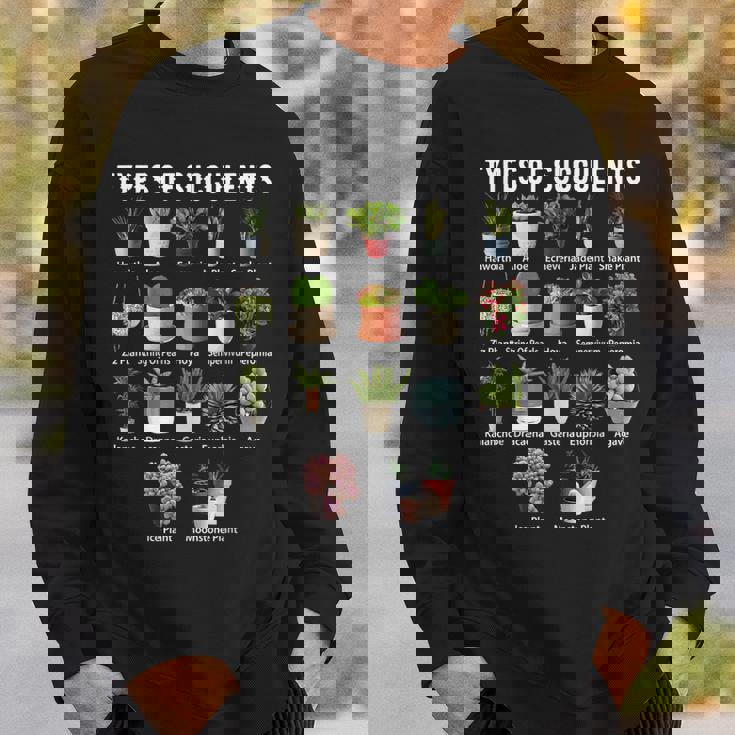 多肉植物の種類 シャツ 多肉植物 多肉植物 庭 スウェットシャツ 彼への贈り物