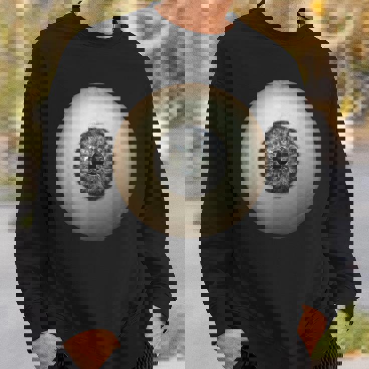 大きなグレー 目玉 不気味 面白い レイジー イージー ハロウィン コスチューム スウェットシャツ 彼への贈り物