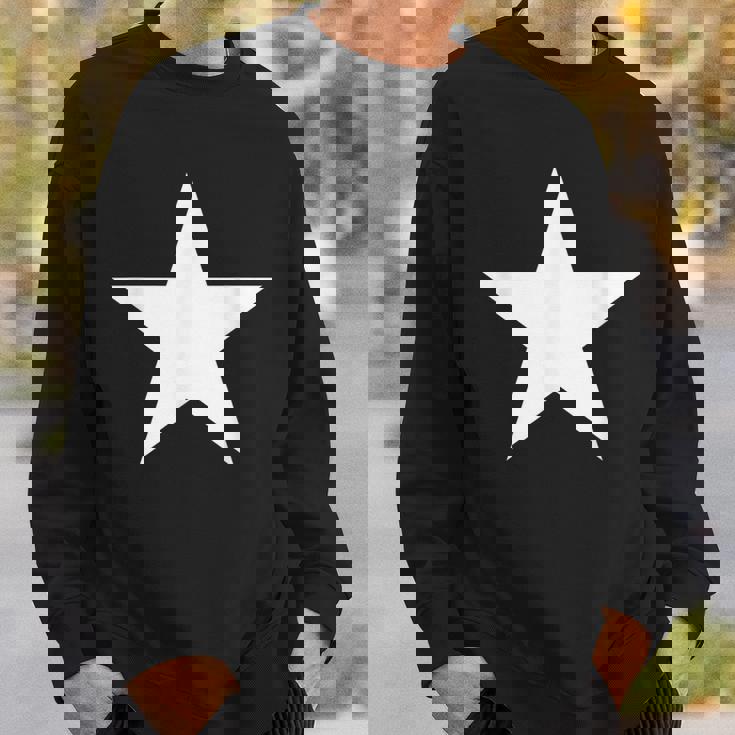 大きな白い星 スウェットシャツ 彼への贈り物