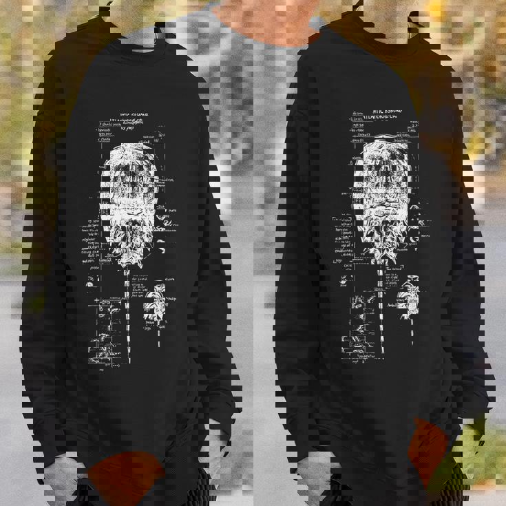 大西洋カブトガニ 解剖学 海洋生物学 海洋動物 スウェットシャツ 彼への贈り物