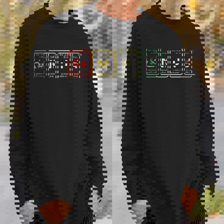 天才科学 ユーモア おもしろい 化学 学生 スウェットシャツ 彼への贈り物