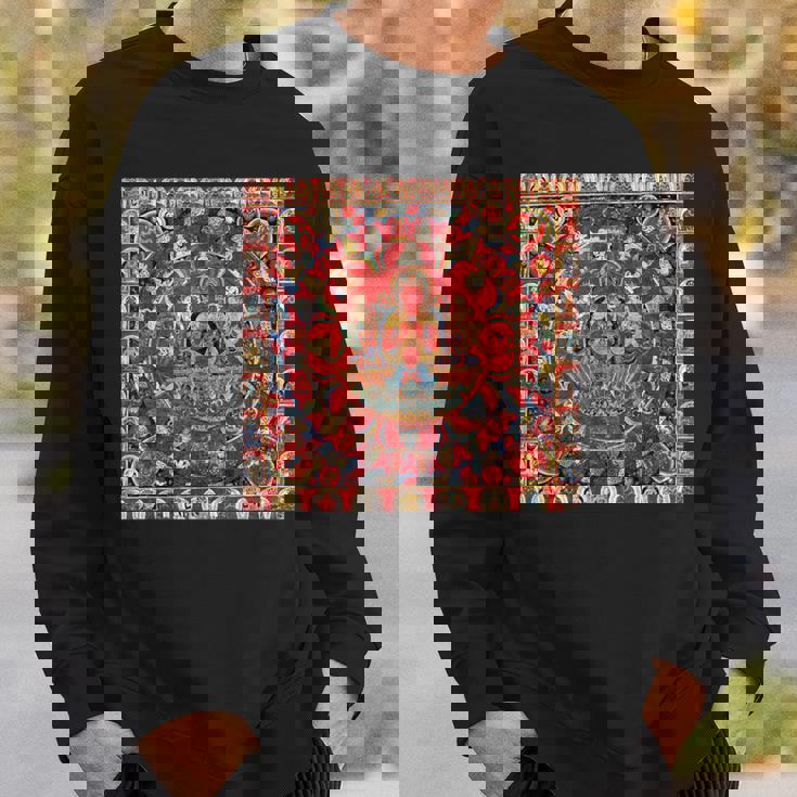 太陽神スーリヤ チベット仏教 タンカ 曼荼羅 仏教 スウェットシャツ 彼への贈り物