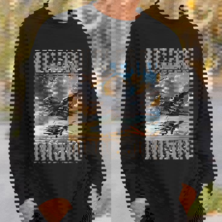 奇妙なミーム 面白い イタリアン ブレインロット ヌクレアロ 恐竜 キッズ スウェットシャツ 彼への贈り物