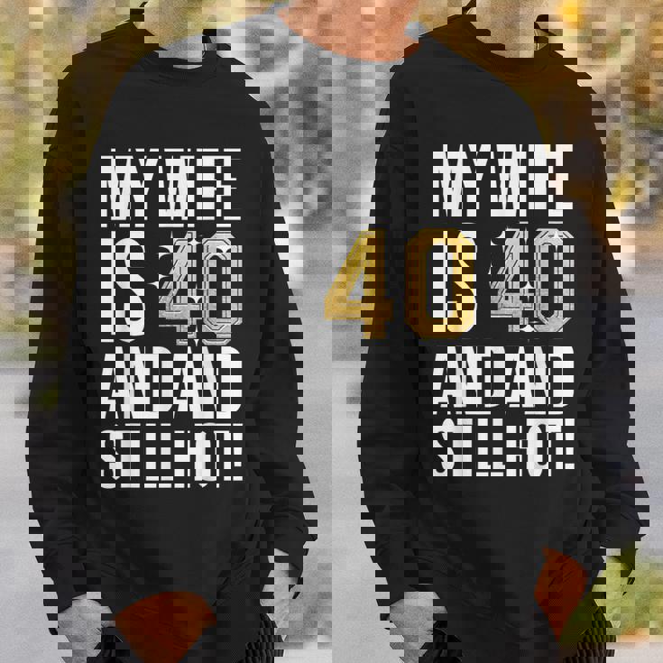 妻 40歳 誕生日プレゼント 妻は40歳でまだ暑い スウェットシャツ 彼への贈り物