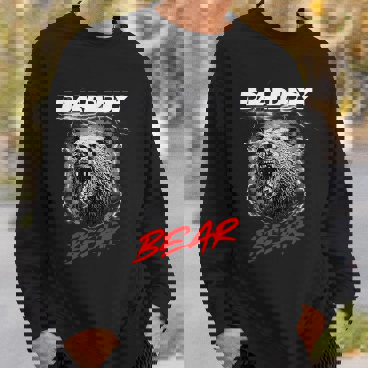 子グマを守る自慢のパパベア スウェットシャツ 彼への贈り物