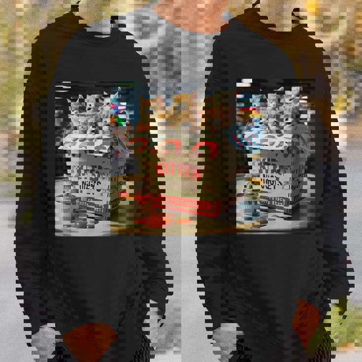 子猫 ナゲッツ 面白い 猫好き しゃれ スウェットシャツ 彼への贈り物