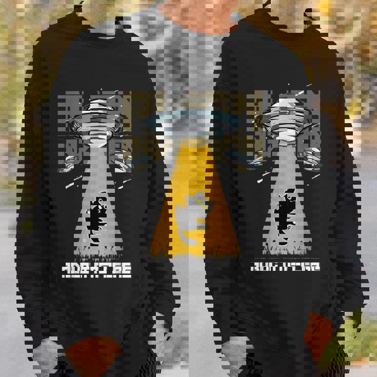 宇宙人 侵略 Abduct Me Please 宇宙船 おもしろ猫 Ufo スウェットシャツ 彼への贈り物