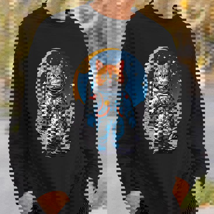 宇宙飛行士 02 宇宙飛行士 猫 スウェットシャツ 彼への贈り物