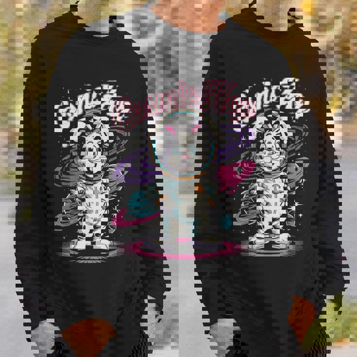 宇宙飛行士うさぎ 宇宙うさぎ スウェットシャツ 彼への贈り物