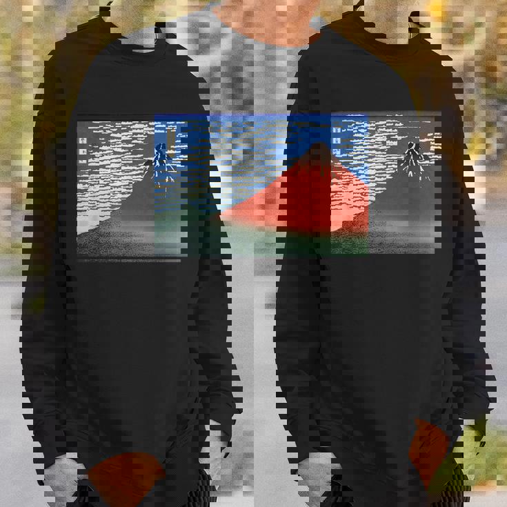 富士 晴天の山 葛飾北斎 スウェットシャツ 彼への贈り物