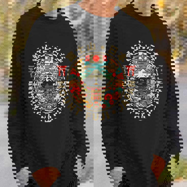 富士山 日本土産 日本の漢字 富士山 お土産 スウェットシャツ 彼への贈り物