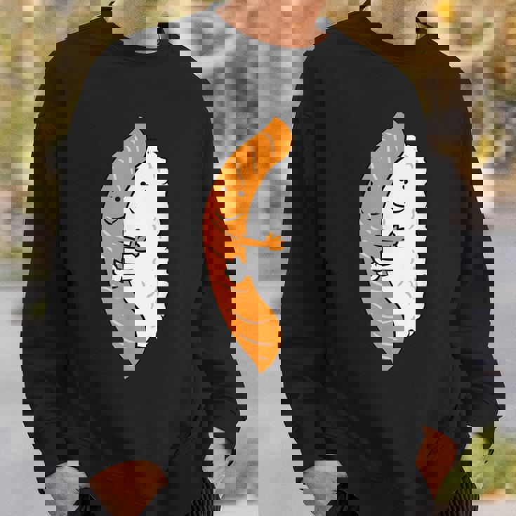 寿司ハギング サーモン キュート 和寿司 スウェットシャツ 彼への贈り物