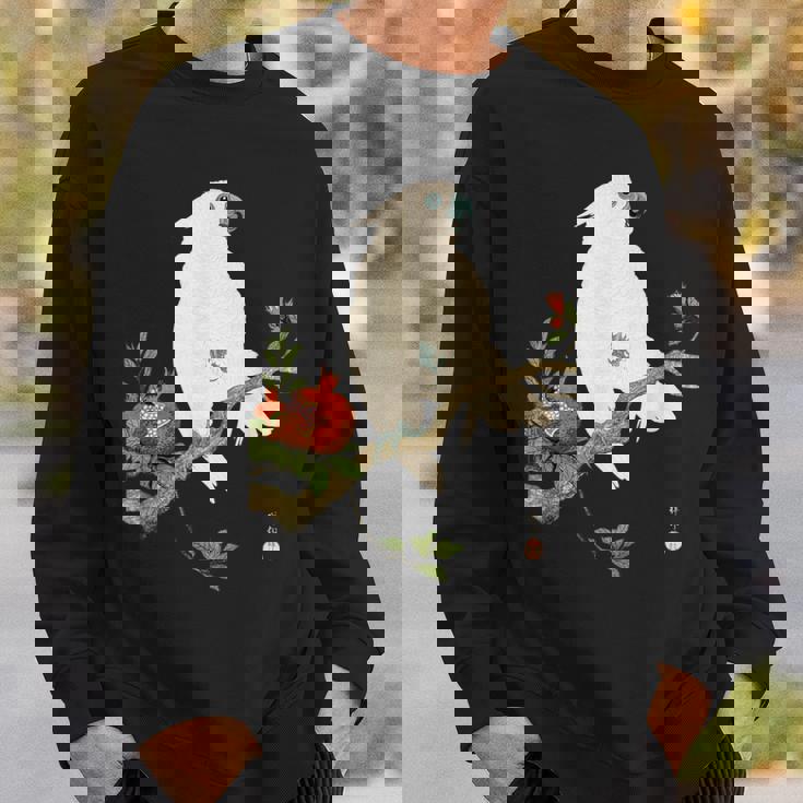 小原 古邨1877年－1945年 、【オウムにザクロ】、日本文化 日本画 スウェットシャツ 彼への贈り物