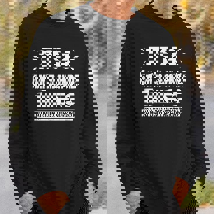 巨大サンショウウオのこと 理解できないアニナル愛好家 スウェットシャツ 彼への贈り物