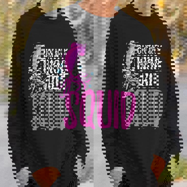 常にイカを考える スウェットシャツ 彼への贈り物