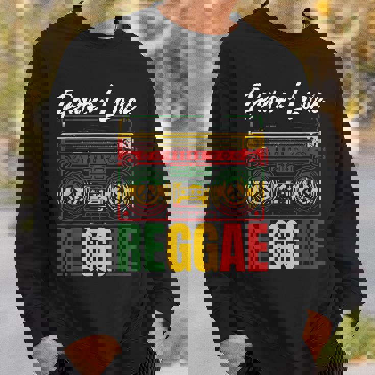 平和 レゲエ音楽 ラスタ ジャマイカ スウェットシャツ 彼への贈り物