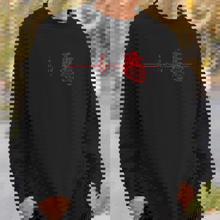 心臓専門医ハートビート Ekg Ecg 心臓心臓病看護師ギフト スウェットシャツ 彼への贈り物