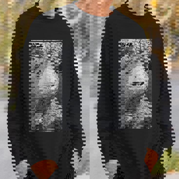 快獣ブースカシリーズ リアルスチール モノクロ スウェットシャツ 彼への贈り物