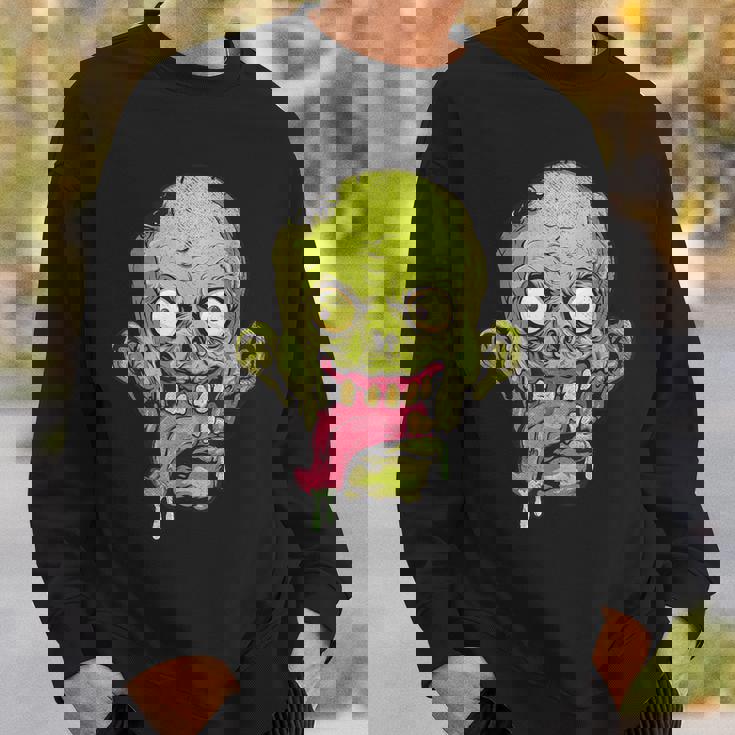 怖いゾンビtシャツハロウィンボーイズキッズフェイスゾンビ スウェットシャツ 彼への贈り物