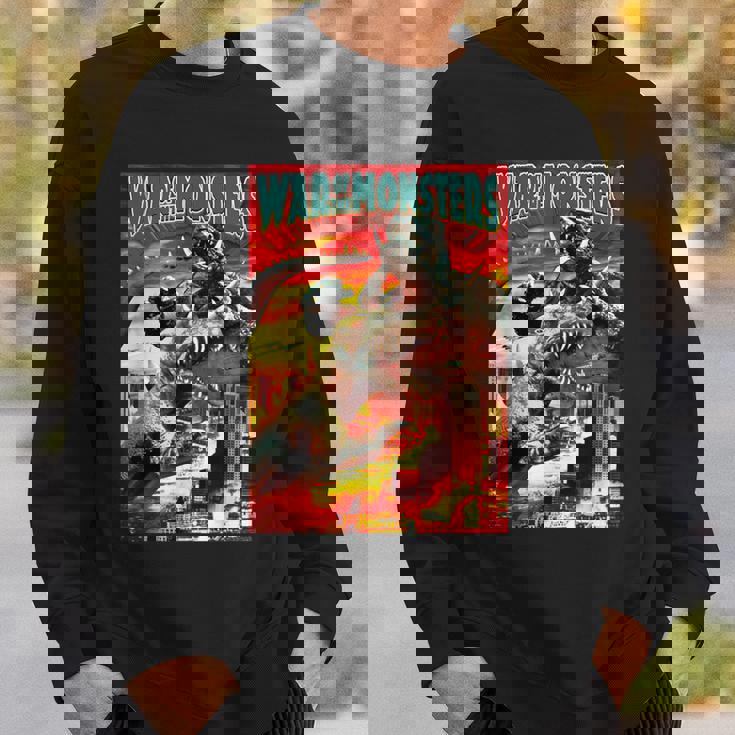 怪獣戦争 怪獣ホラー スウェットシャツ 彼への贈り物