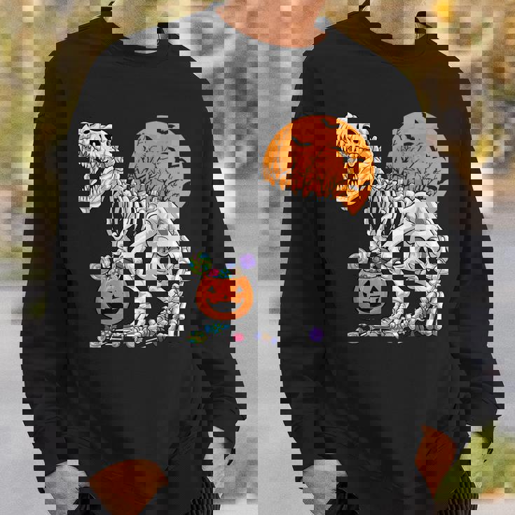 恐竜 T-Rex スケルトン 古代 科医 恐竜 怖い ハロウィン スウェットシャツ 彼への贈り物