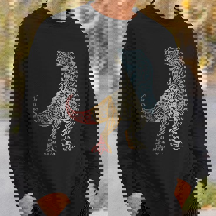 恐竜 レトロスタイル ビンテージ スウェットシャツ 彼への贈り物