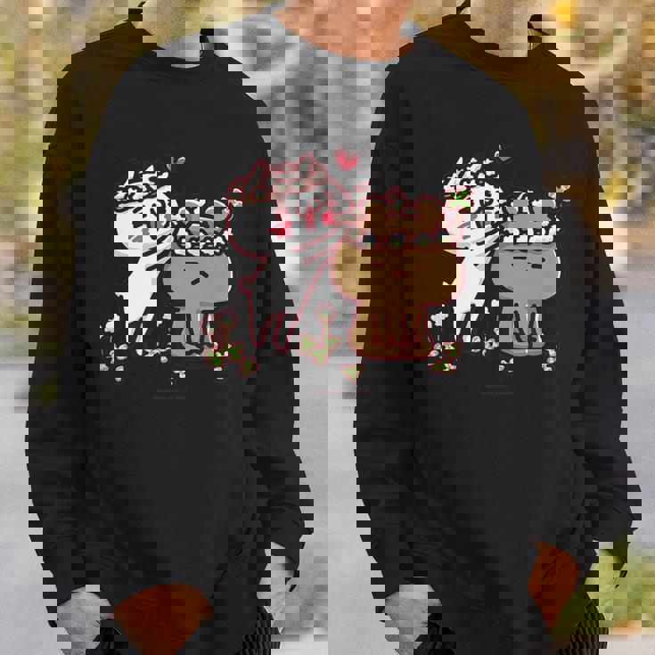 愛しすぎて大好きすぎる。 お花の冠 スウェットシャツ 彼への贈り物