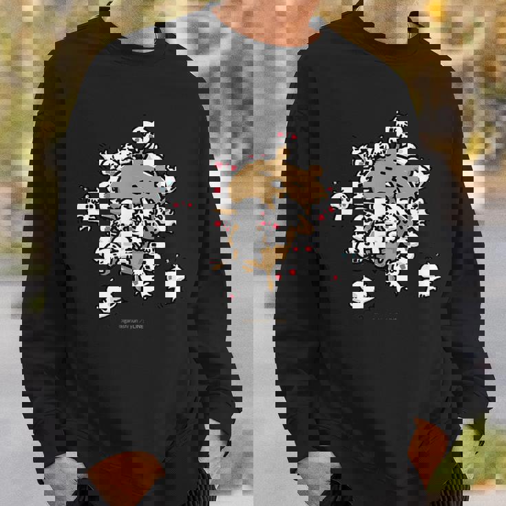 愛しすぎて大好きすぎる。にゃんこいっぱい スウェットシャツ 彼への贈り物