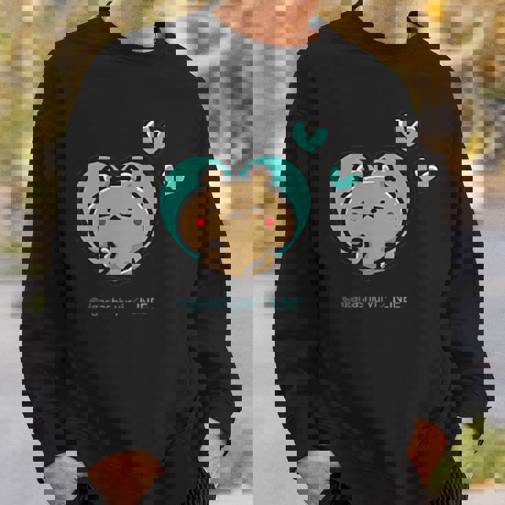 愛しすぎて大好きすぎる。ペアデザイン２くま スウェットシャツ 彼への贈り物