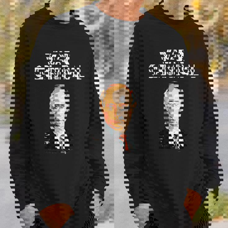 戦争犯罪者プーチン反ウラジミールプーチン スウェットシャツ 彼への贈り物