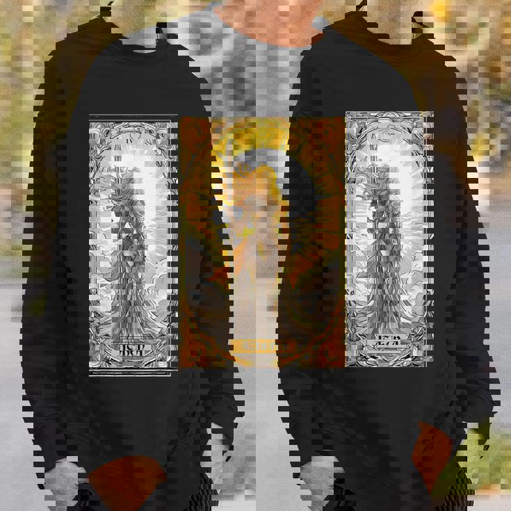 戦士の女神アテナ ギリシャ神話 タロットカード スウェットシャツ 彼への贈り物