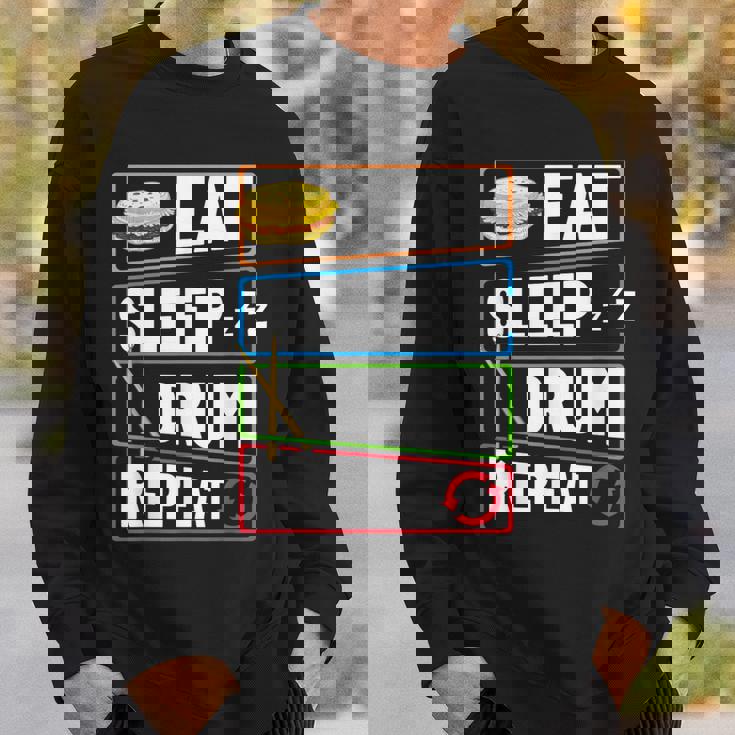 打楽器 ドラム 音楽 ドラマー ミュージシャン プレイヤー スウェットシャツ 彼への贈り物