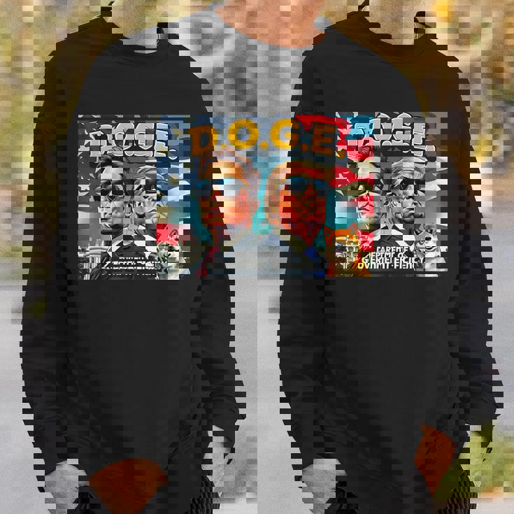 政府効率省 イーロン・マスク・ドナルド・トランプ スウェットシャツ 彼への贈り物