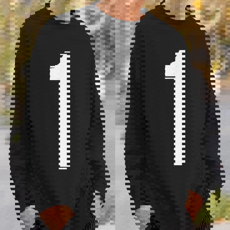 数字アルファベット 1 数字 スウェットシャツ 彼への贈り物